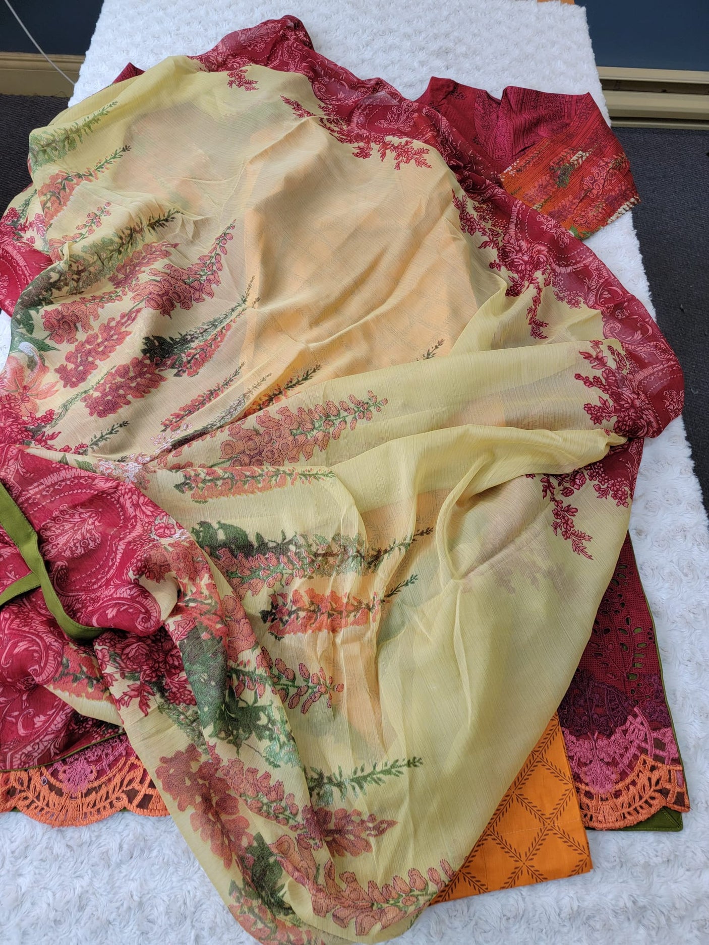 Pakistani Stitched Embroidery Lawn Suit Ready To Ship