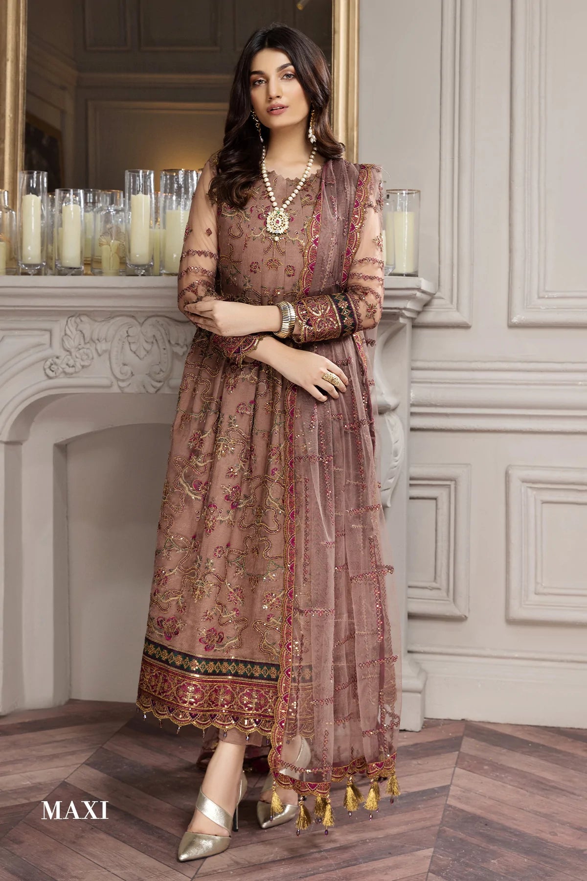 Alizeh Embroidered Chiffon Collection100% Original