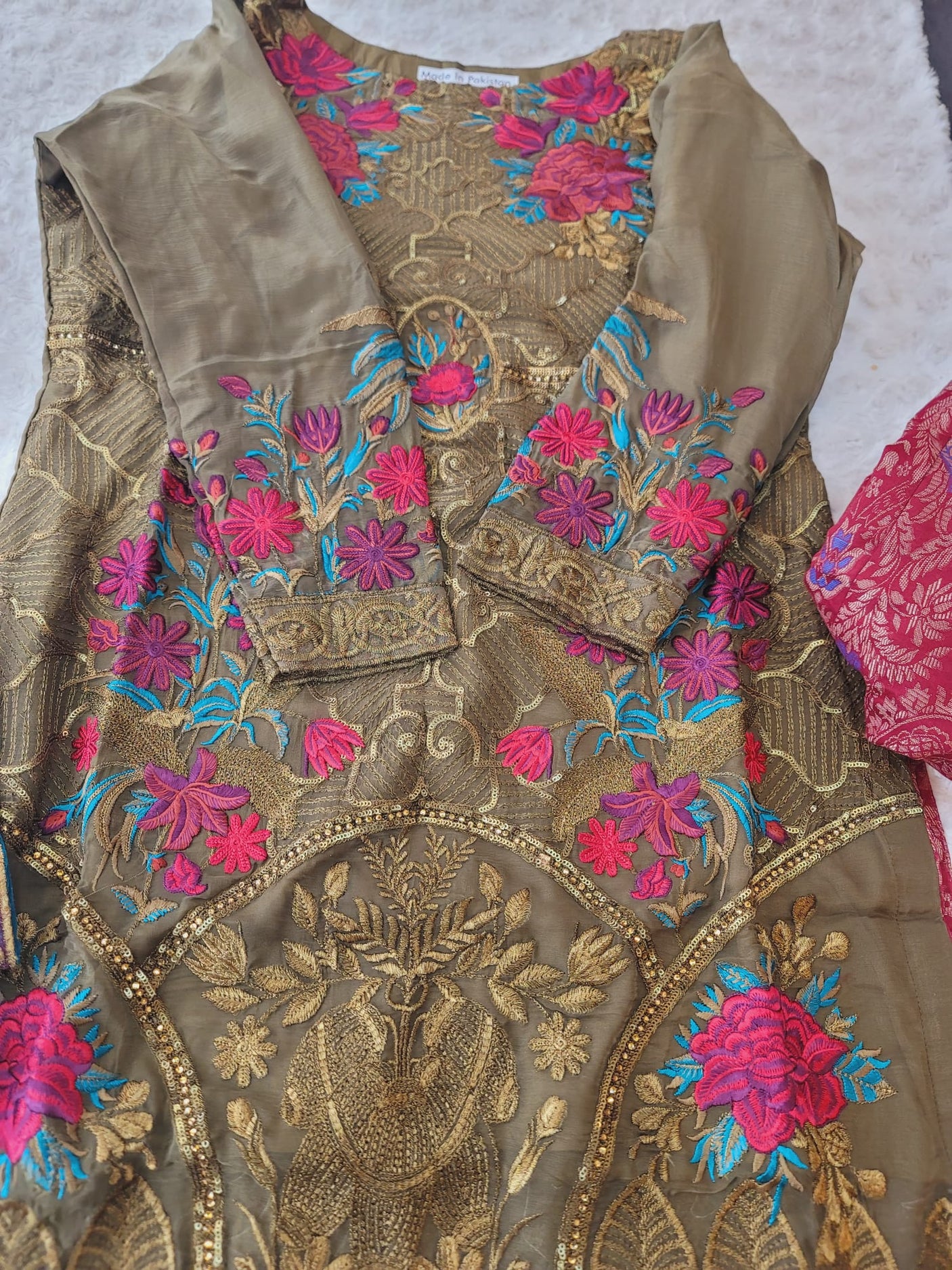 Pakistani Stitched Embroidery Party Wear Dresses Ready To Ship