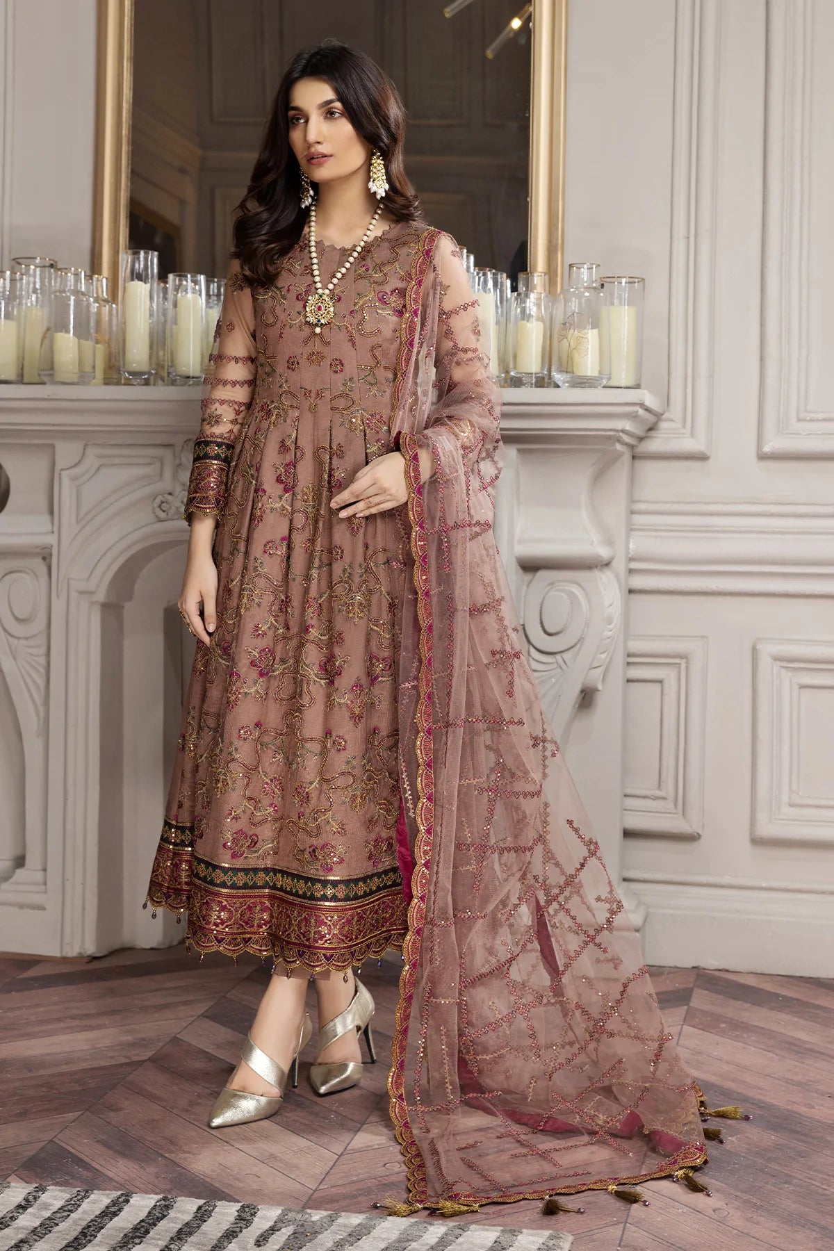 Alizeh Embroidered Chiffon Collection100% Original