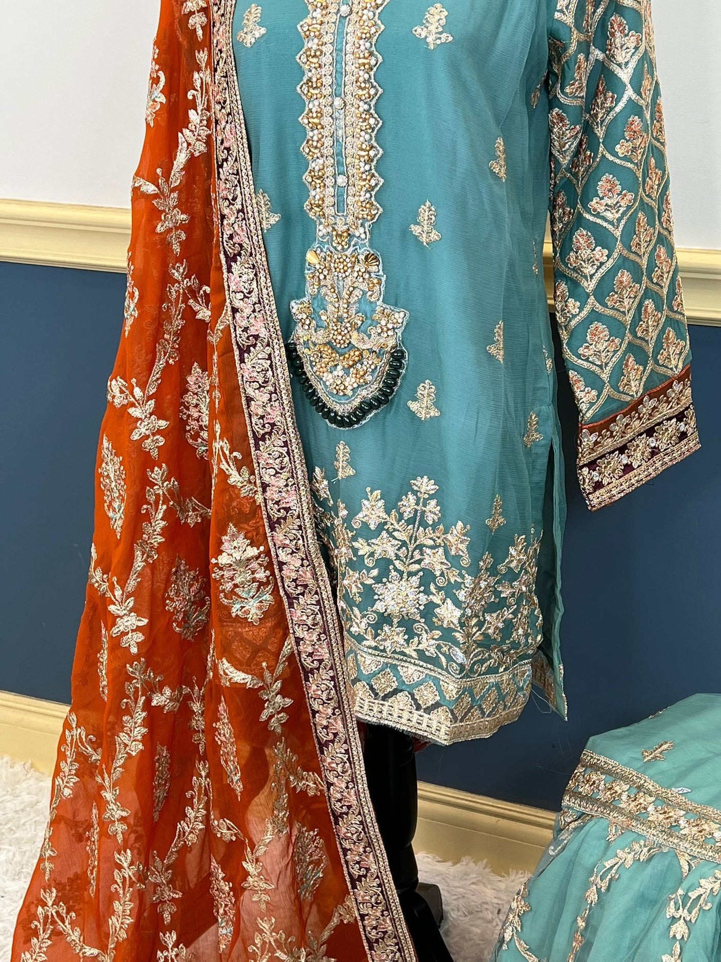 Pakistani Embroidered Party wear  Ready To Ship