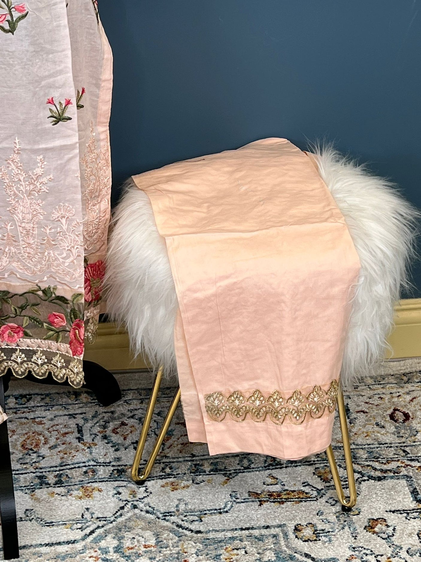 Pakistani Stitched Luxury Embroidered lawn Salwar kameez ready to ship