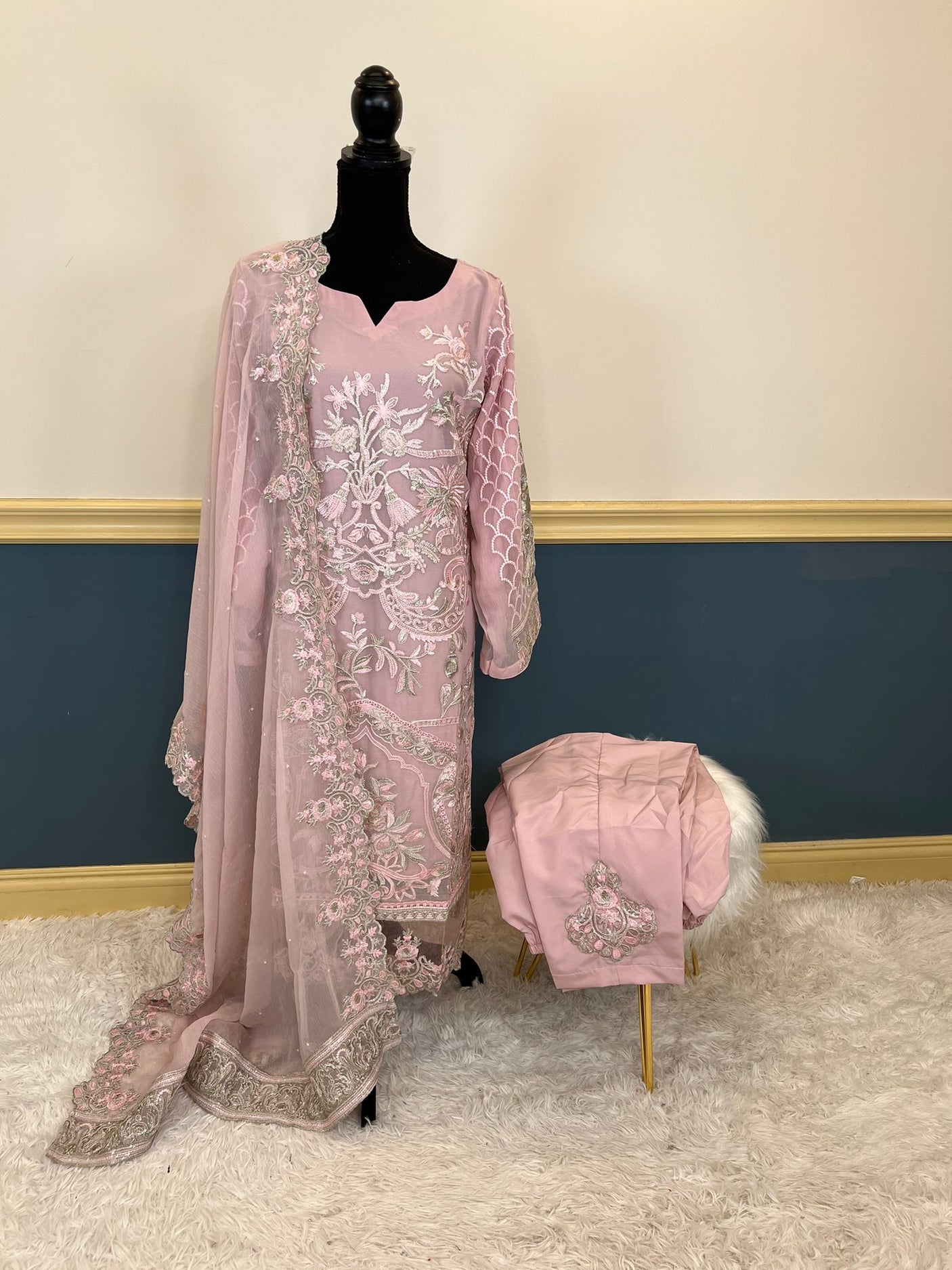 Pakistani Embroidered Party wear  Ready To Ship