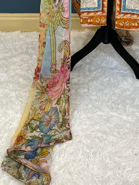 Pakistani lawn stitched  Embroidered Suit Ready To Ship