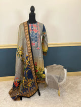 Pakistani Stitched Embroidery luxury  lawn Dresses Ready To Ship