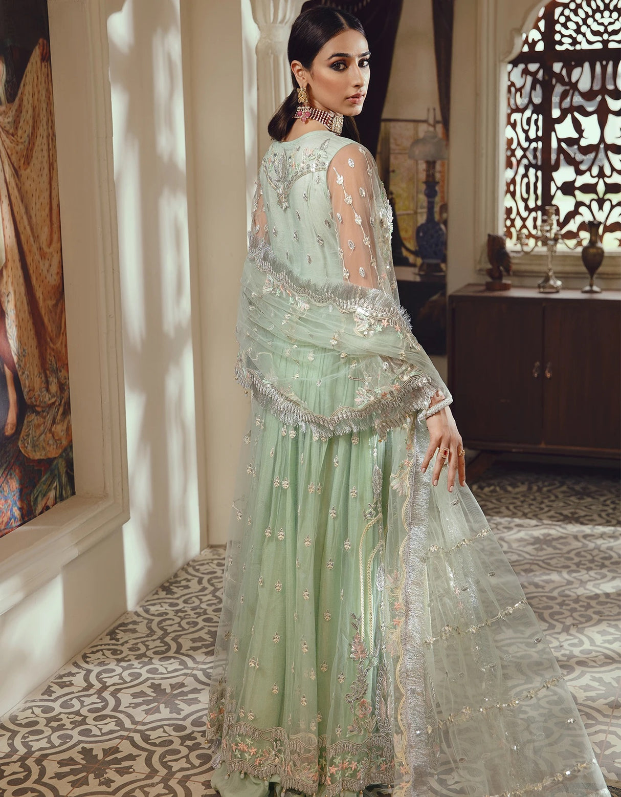 Belle Robe by Emaan Adeel Luxury Chiffon Embroidered Collection 100% Original Guaranteed