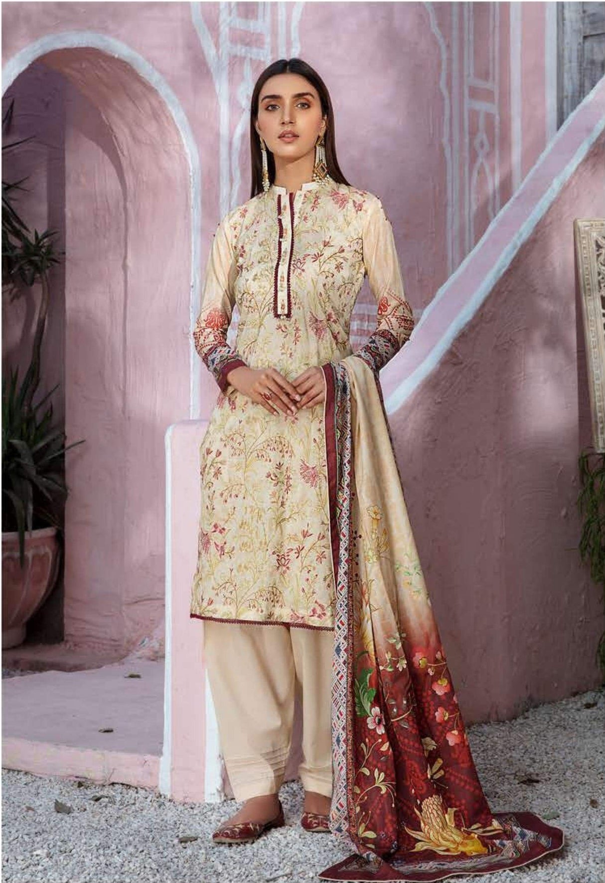 Mother Collection By Binaas Embroidered Lawn 2021 -100% Original Guaranteed