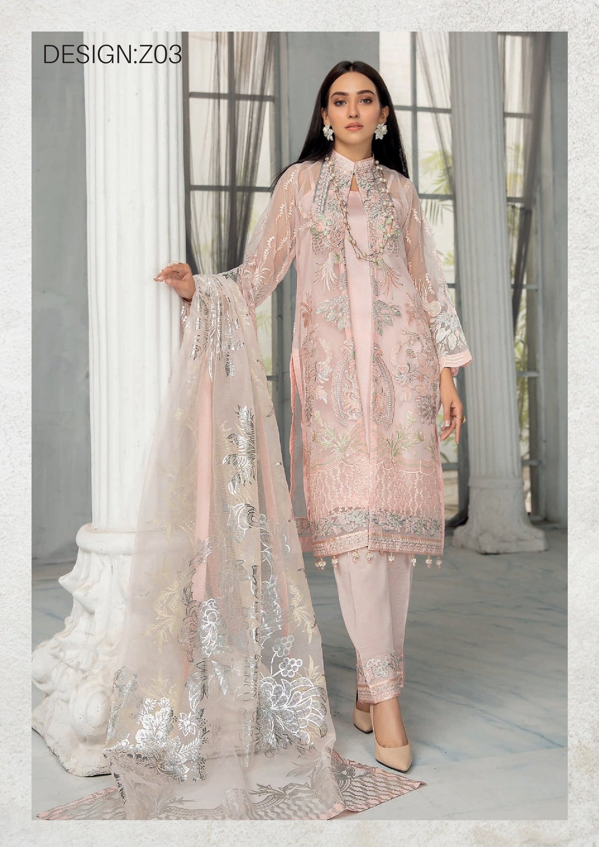 Zuha By Zylish Book Chiffon Collection -100% Original Guaranteed