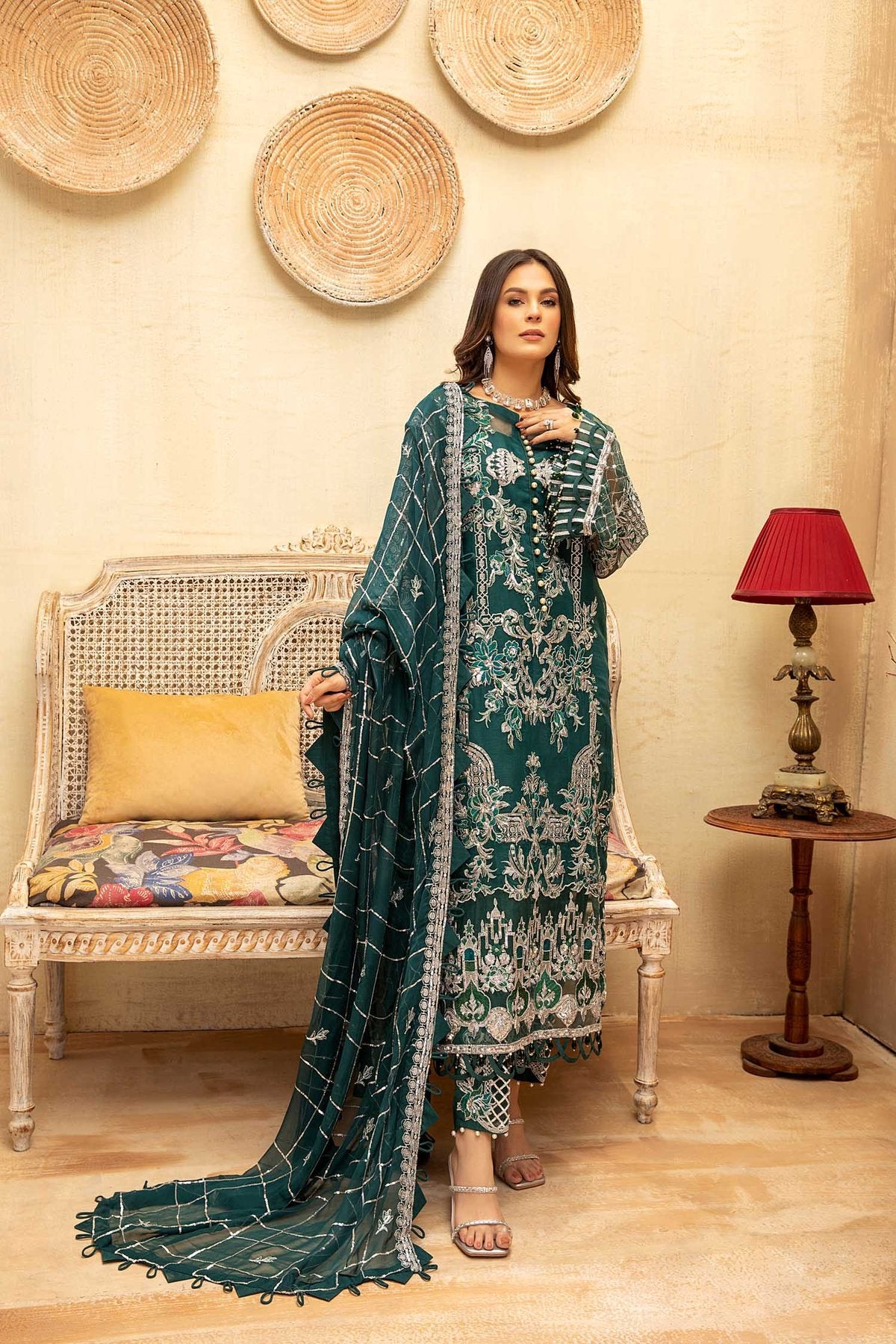 Lamore Organza Collection by Adan’s Libas Chiffon Collection 2021 -100% Original Guaranteed