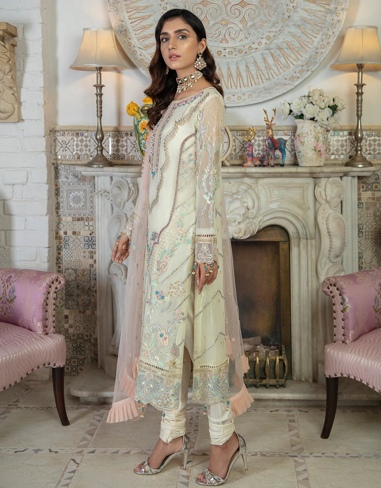 Le Festa by Emaan Adeel Chiffon Collection -100% Original Guaranteed