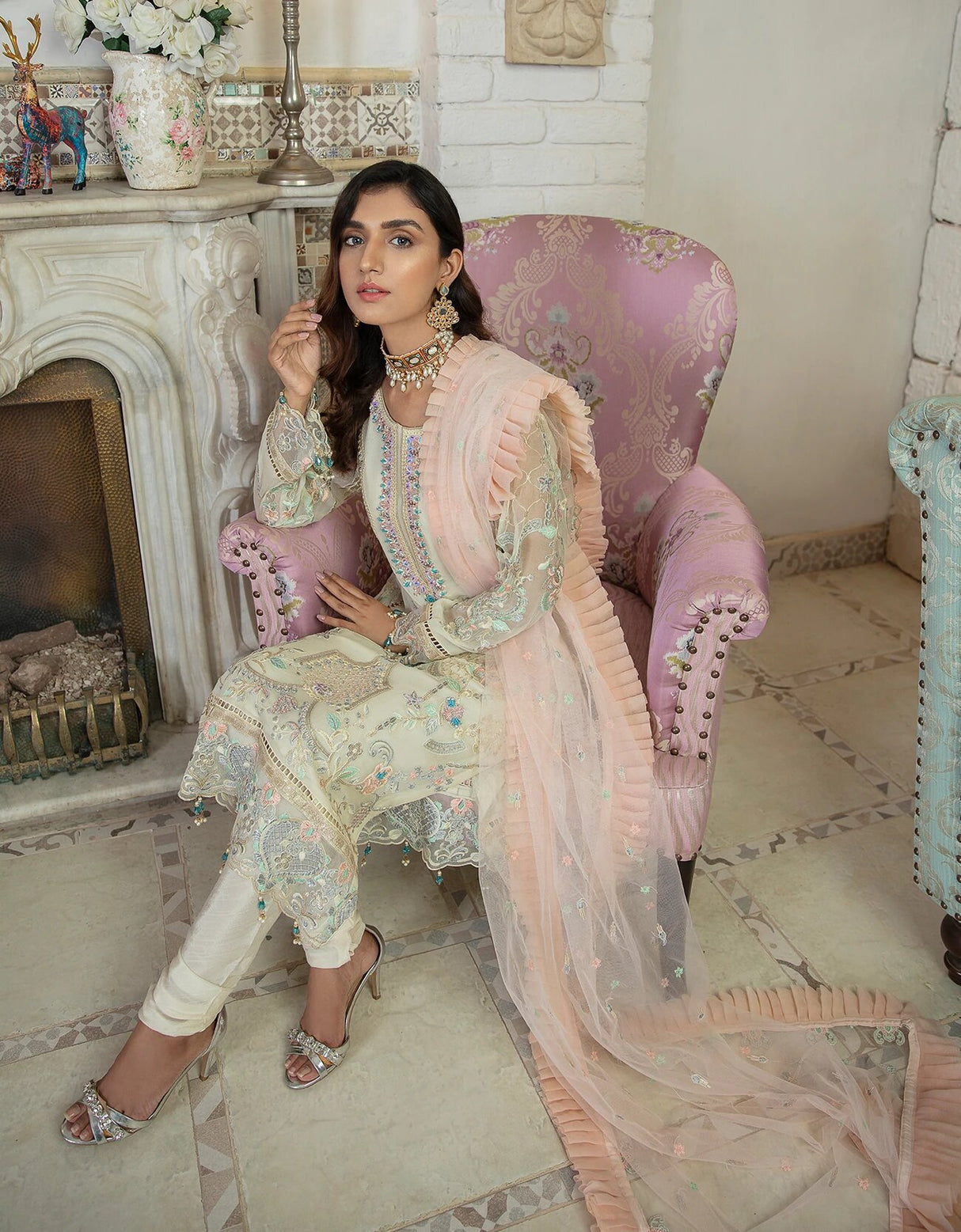 Le Festa by Emaan Adeel Chiffon Collection -100% Original Guaranteed