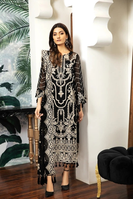 Alizeh Fashion By Bilal's Embroidered Chiffon Collection 2021 -100% Original Guaranteed