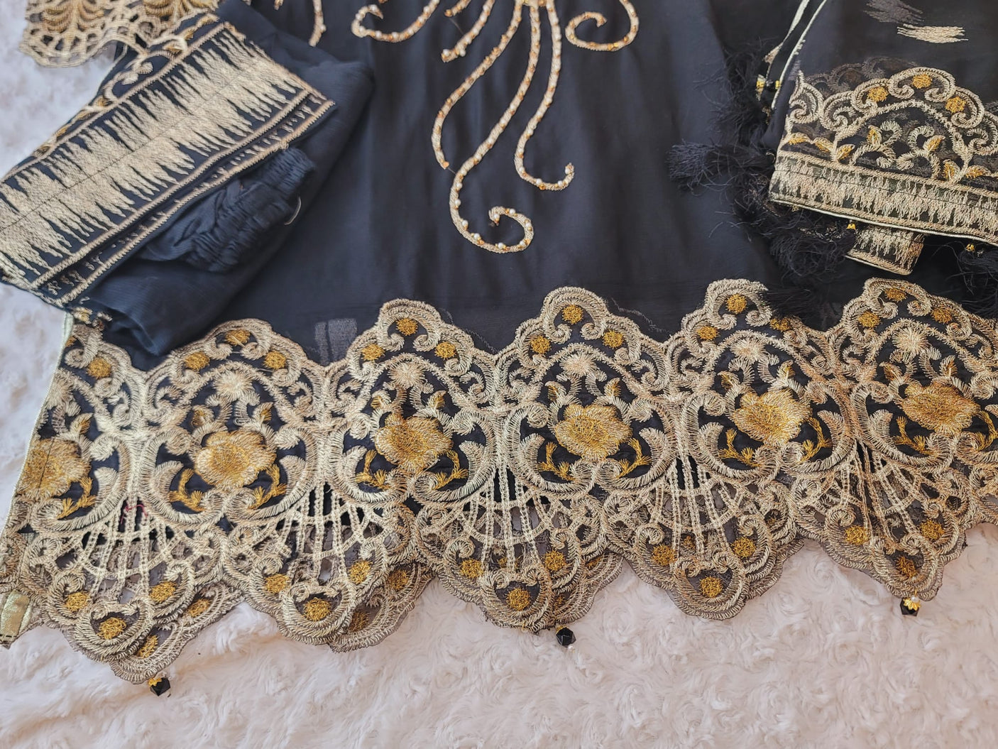 Pakistani Stitched Embroidery Party Wear Dresses Ready To Ship