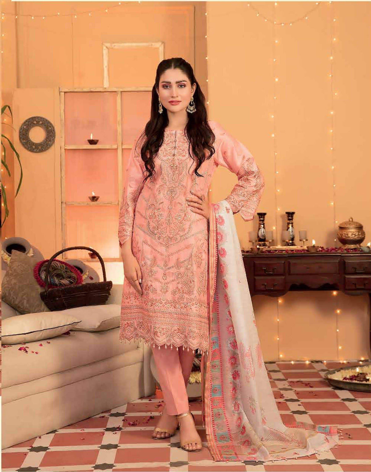 Festive Luxury by Tawakkal Embroidered Lawn Collection 2021 -100% Original Guaranteed
