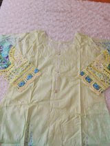 Pakistani Stitched lawn Embroidered Salwar kameez ready to ship