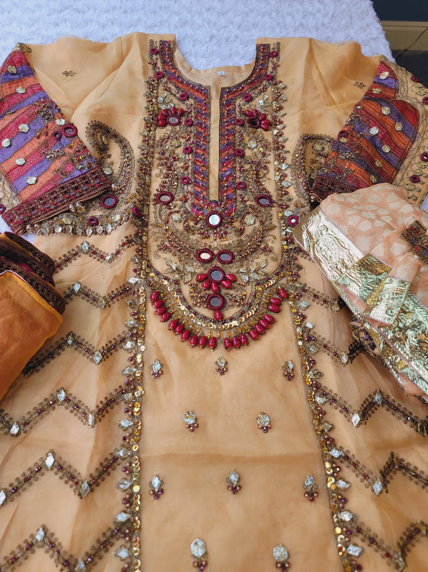 Pakistani Stitched Embroidery Party Wear Dresses Ready To Ship