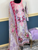 Pakistani Stitched Embroidered lawn Salwar kameez ready to ship