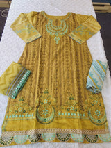 Pakistani Stitched Embroidery luxury  lawn Dresses Ready To Ship