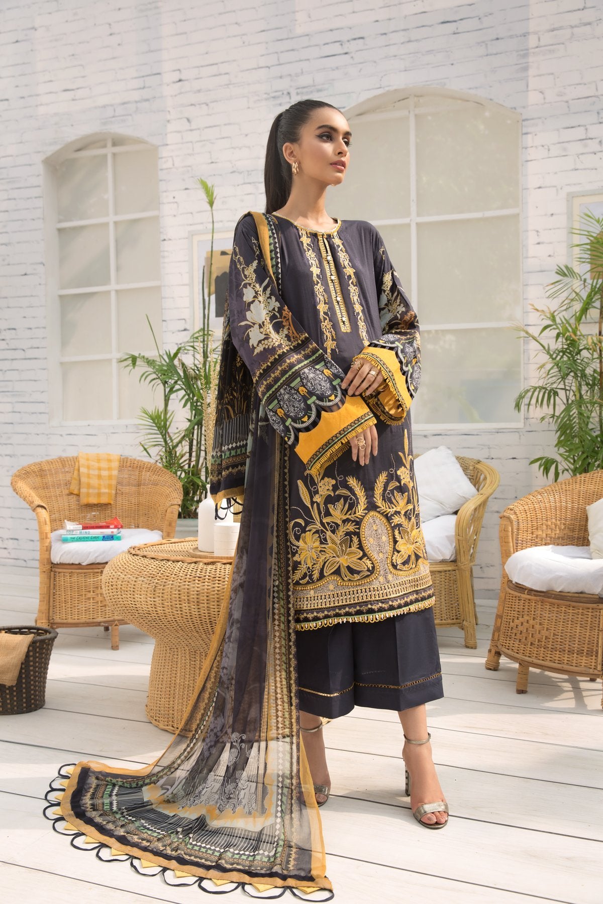 Farasha Embroidered Lawn Collection 2020-100% Original Guarantee