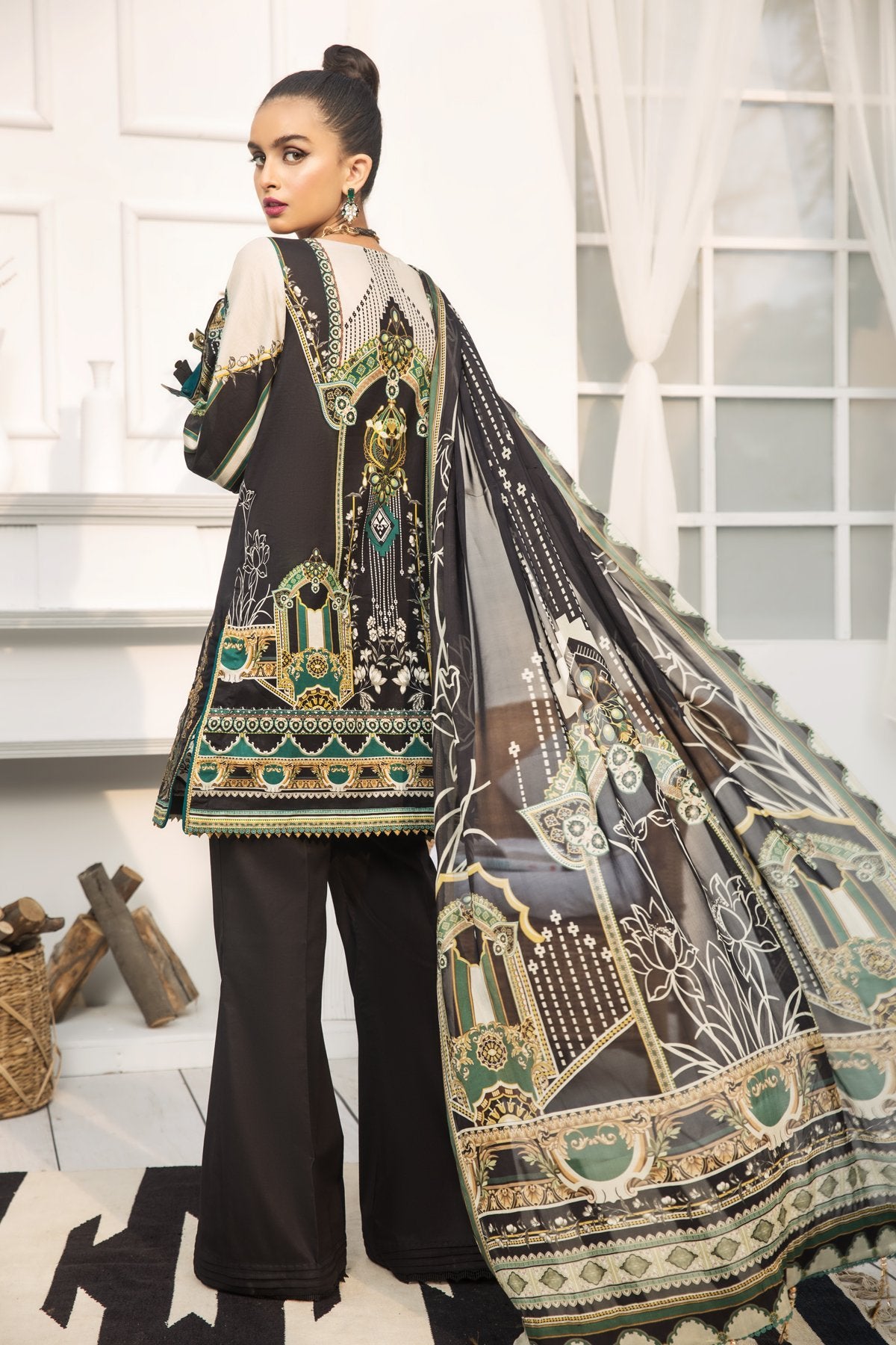 Farasha Embroidered Lawn Collection 100% Original
