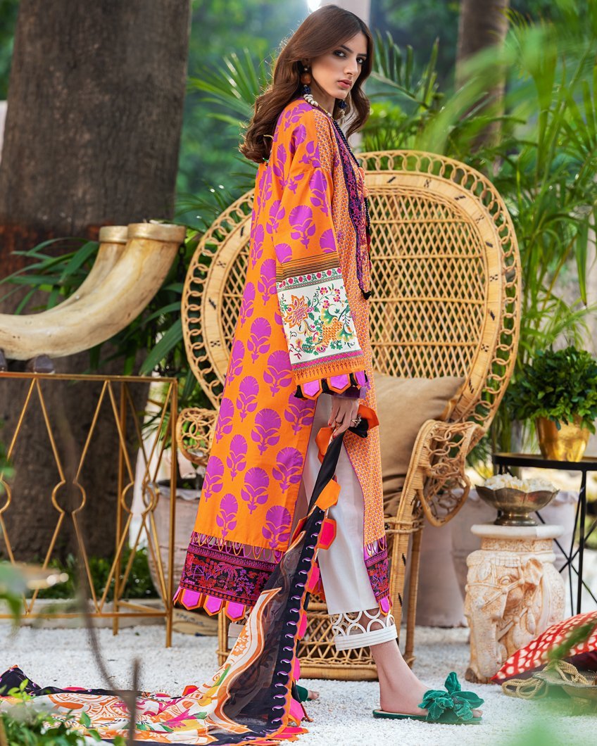 Zaha Lawn Spring Summer 2020-100% Original Guaranteed