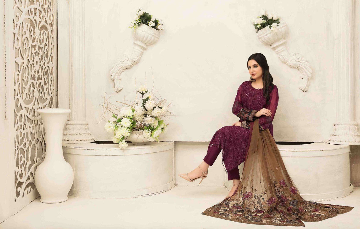 TASAVVUR By Tawakkal Chiffon Embroidered Collection 2021 -100% Original Guaranteed