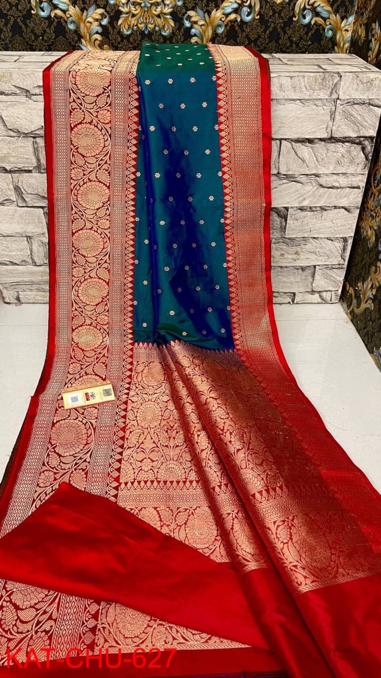 Pure Handloom Banarasi Katan Saree