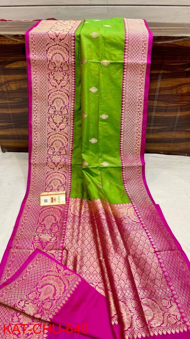 Pure Handloom Banarasi Katan Saree