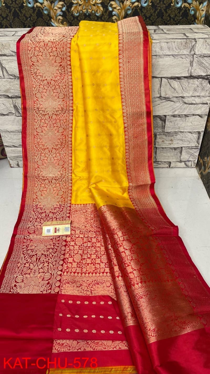 Pure Handloom Banarasi Katan Saree