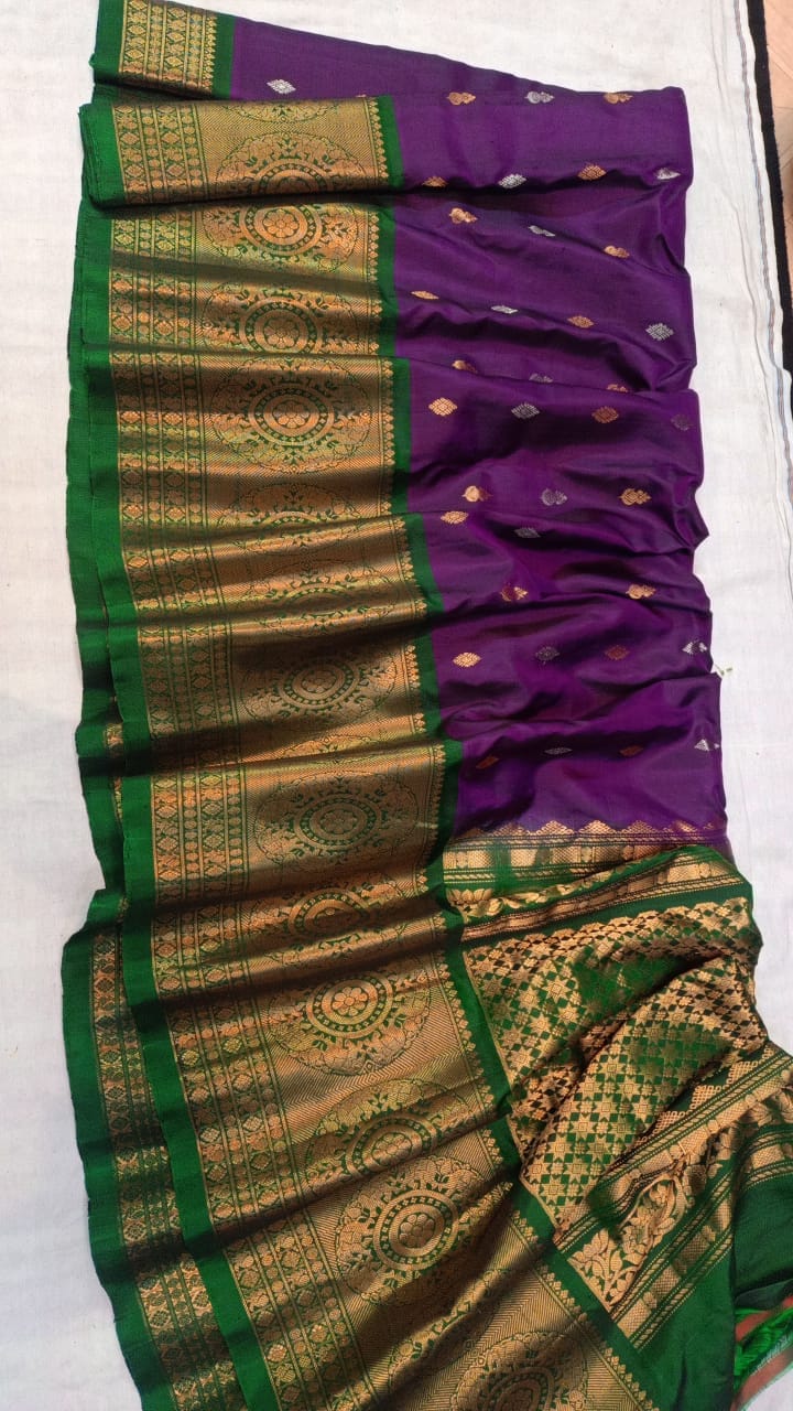Kanchi boarder Gadwal handloom sarees