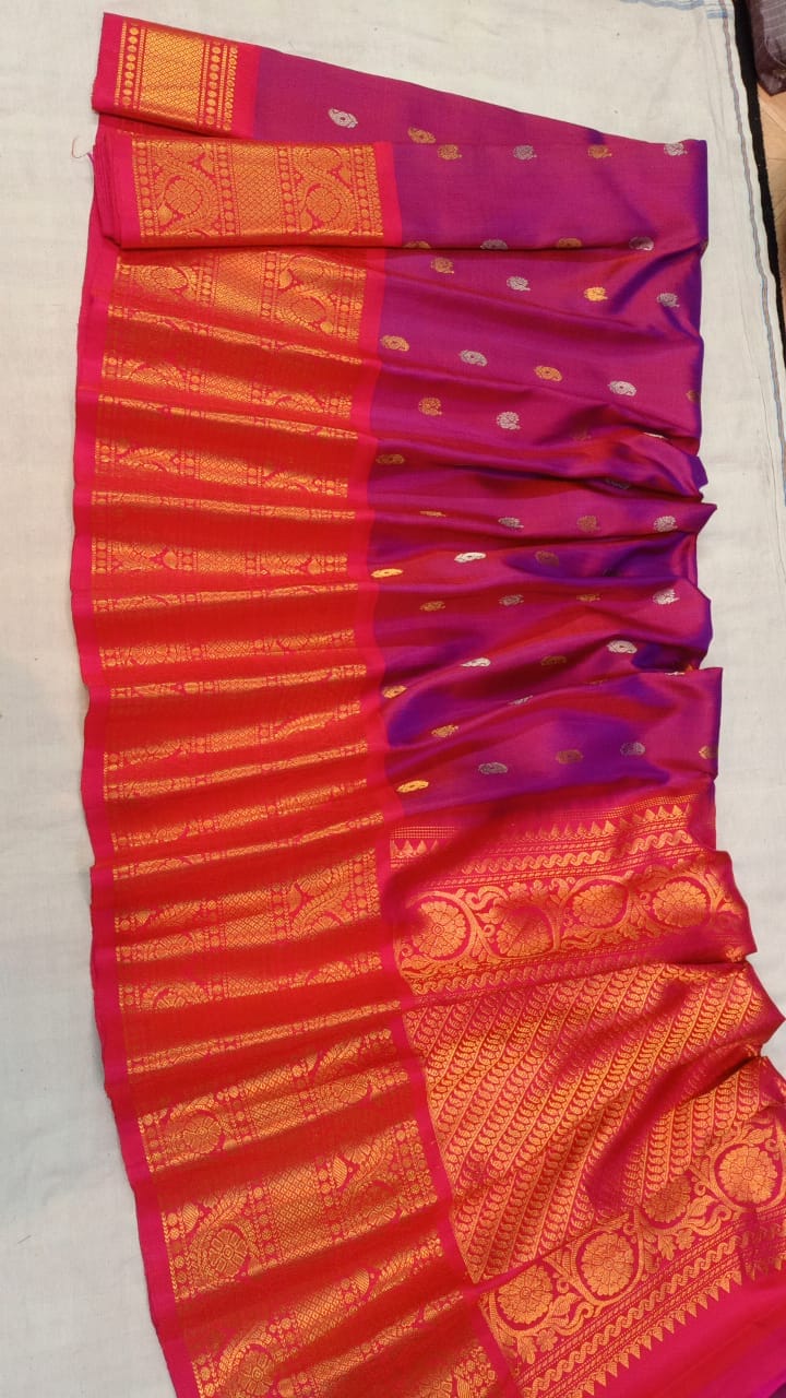 Kanchi boarder Gadwal handloom sarees