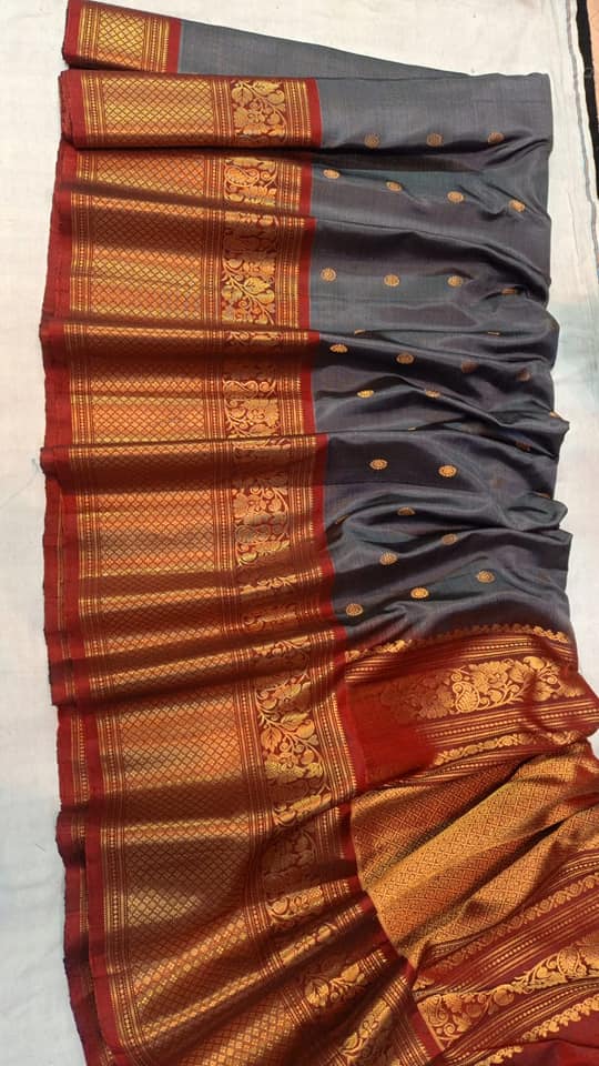Kanchi boarder Gadwal handloom sarees