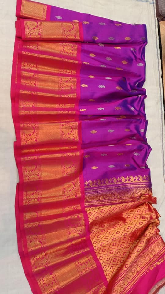 Kanchi boarder Gadwal handloom sarees