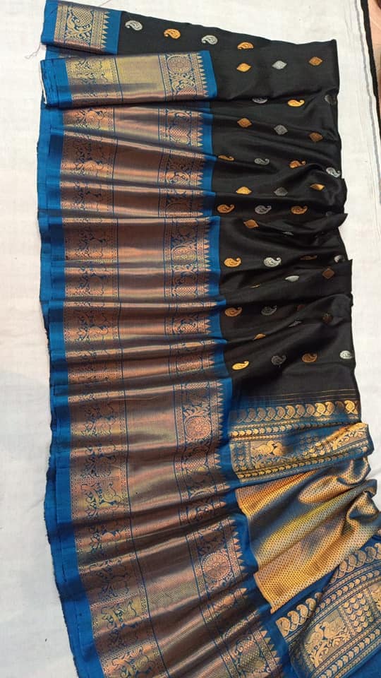 Kanchi boarder Gadwal handloom sarees