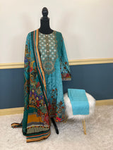 Pakistani Stitched Embroidery luxury  lawn Dresses Ready To Ship