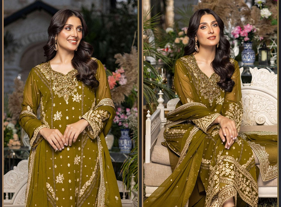 Azure luxury chiffon collection Collection 100% Original