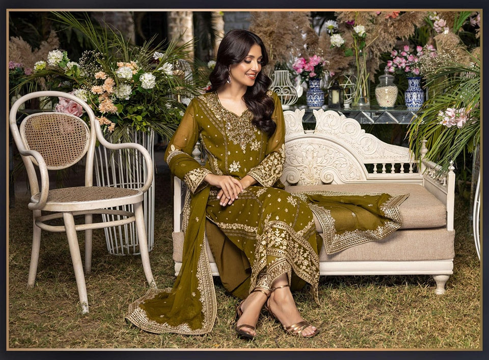 Azure luxury chiffon collection Collection 100% Original