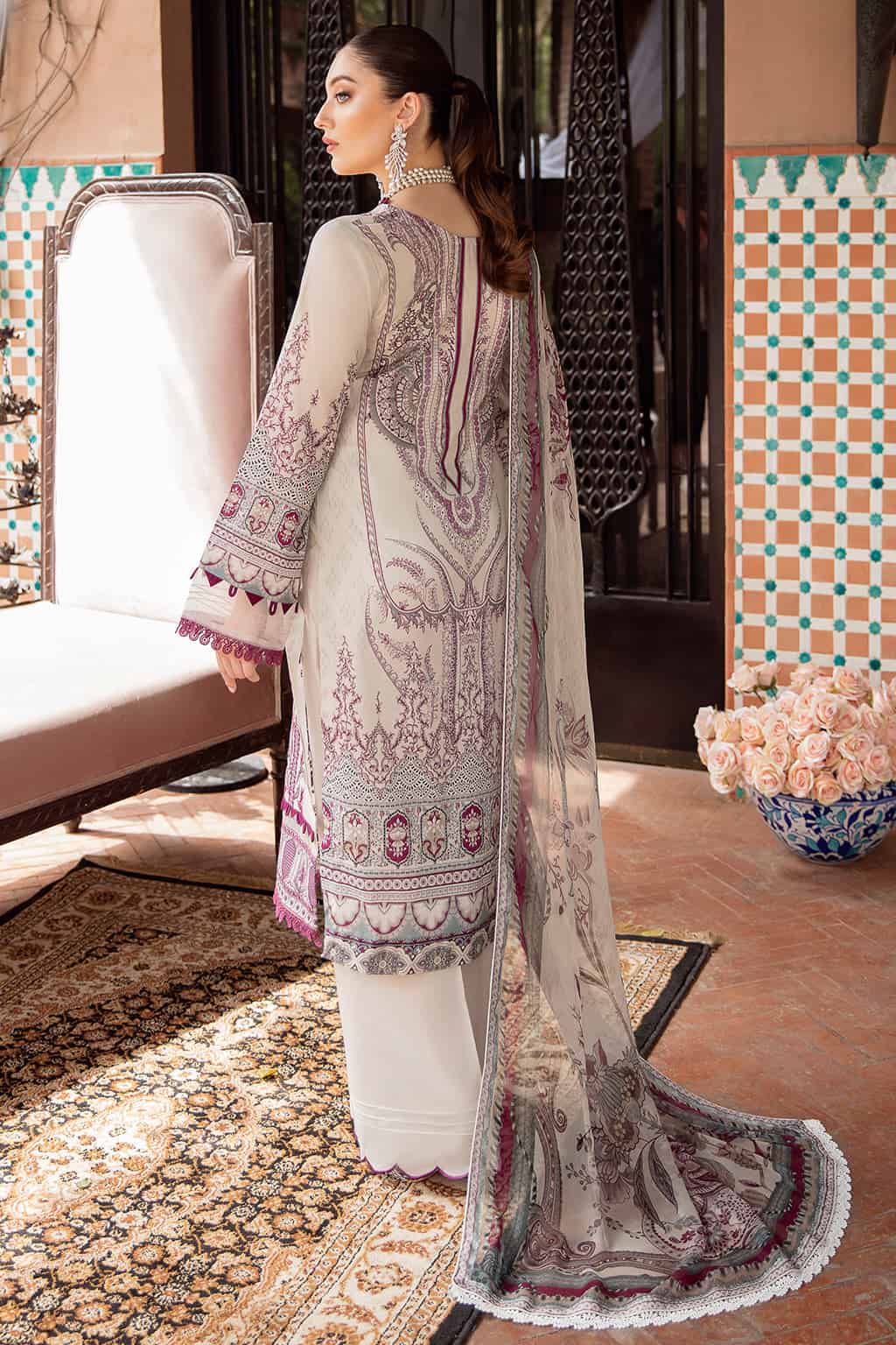 Mashaal By Ramsha Luxury Lawn 100% Original Ready To Ship