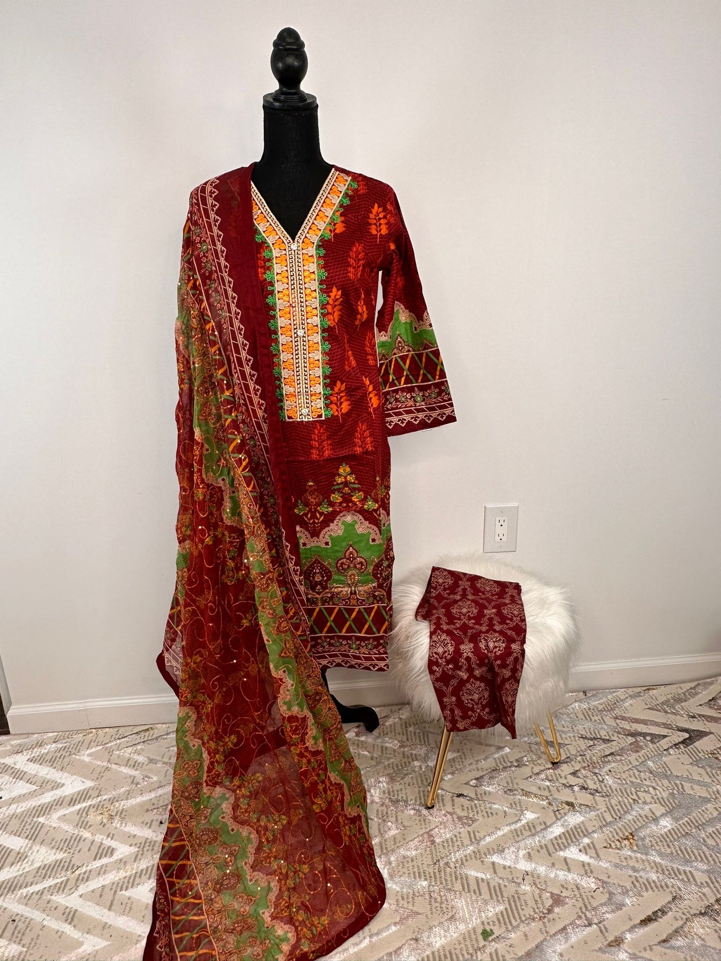 Pakistani Embroidered Lawn ready to ship