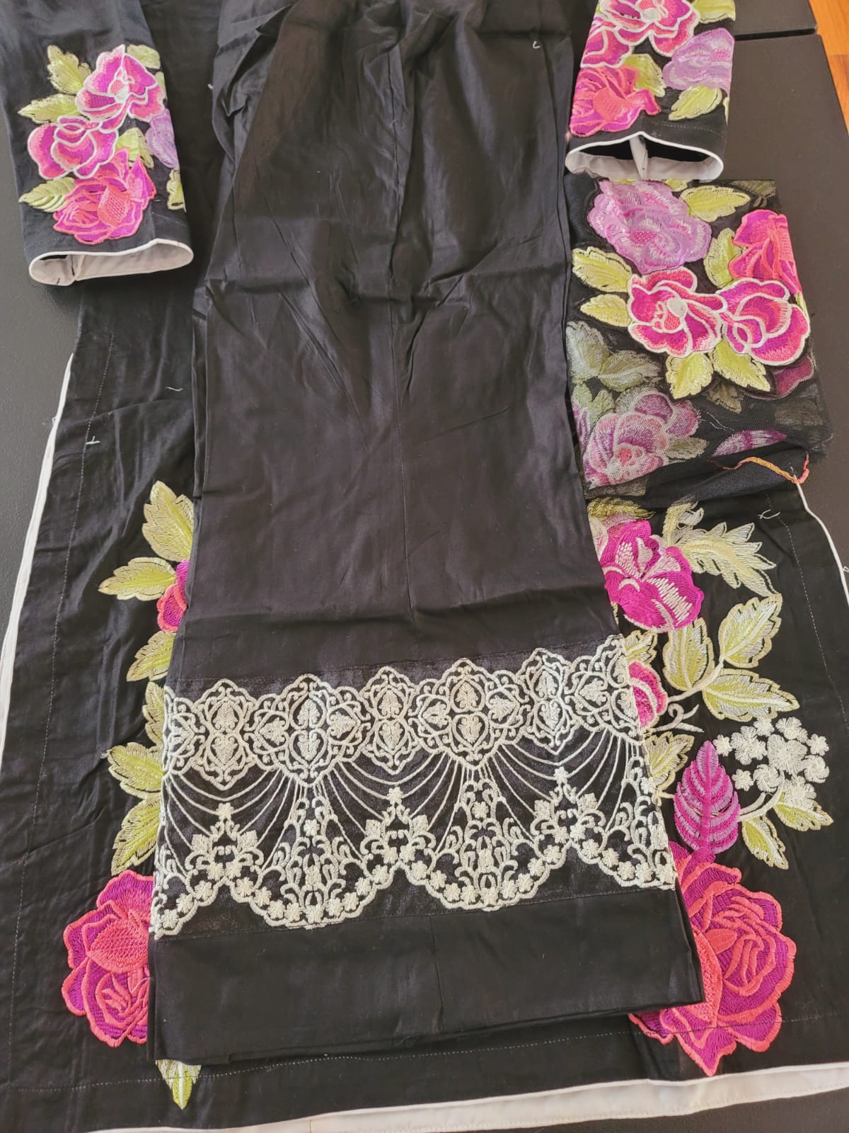 Pakistani Stitched Embroidery Lawn Suit Ready To Ship