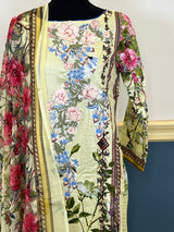 Indian Cotton Stitched Embroidery Suit Ready To Ship