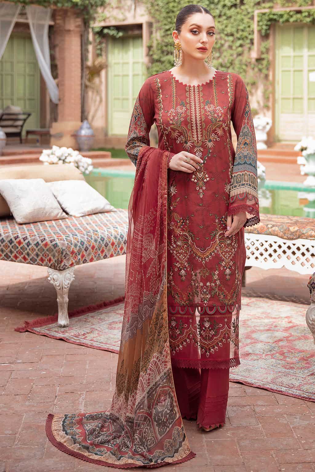 Mashaal By Ramsha Luxury Lawn 100% Original Ready To Ship