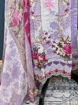 Pakistani Stitched Embroidered lawn Salwar kameez ready to ship