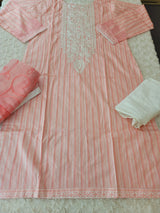 Pakistani stitched  lawn Embroidered Salwar kameez ready to ship