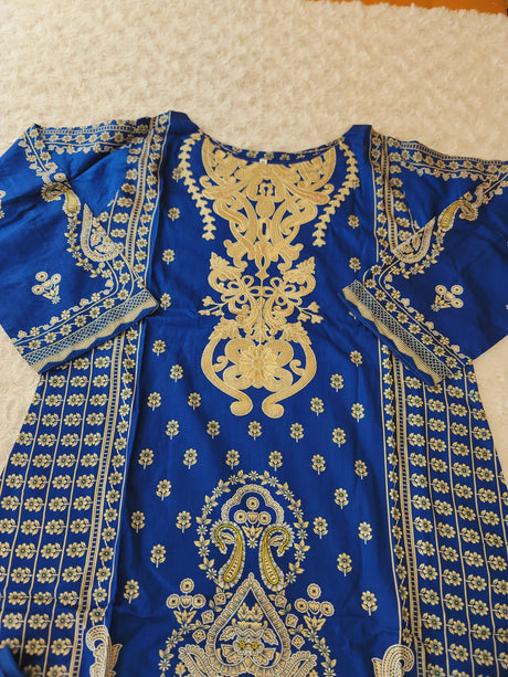 Pakistani stitched  lawn Embroidered Salwar kameez ready to ship