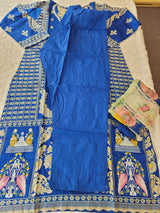 Pakistani stitched  lawn Embroidered Salwar kameez ready to ship