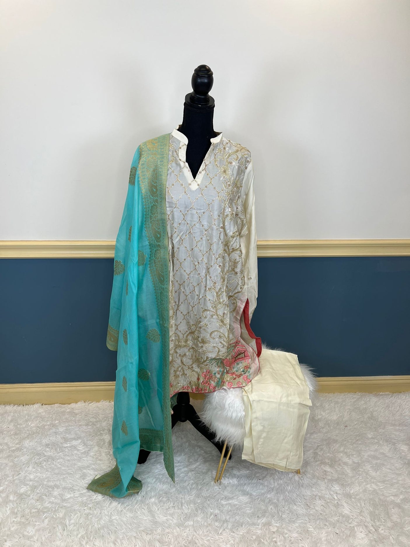 Pakistani Stitched Embroidery Party Wear Dresses Ready To Ship