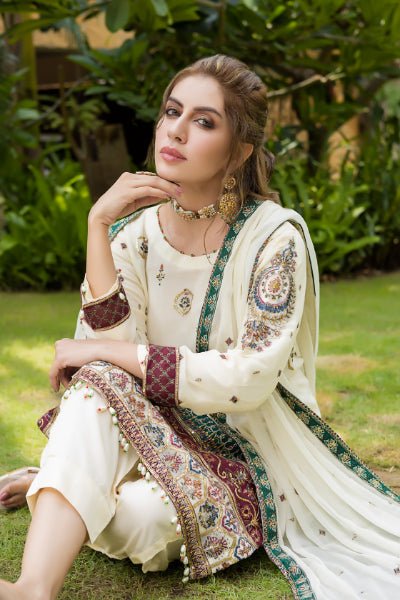 Mizka by Mi-Creation Luxury  Embroidered Chiffon Collection-100% Original
