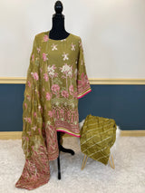 Pakistani Stitched Embroidery Party Wear Dresses Ready To Ship