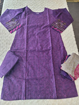 Pakistani Stitched lawn Embroidered Salwar kameez ready to ship